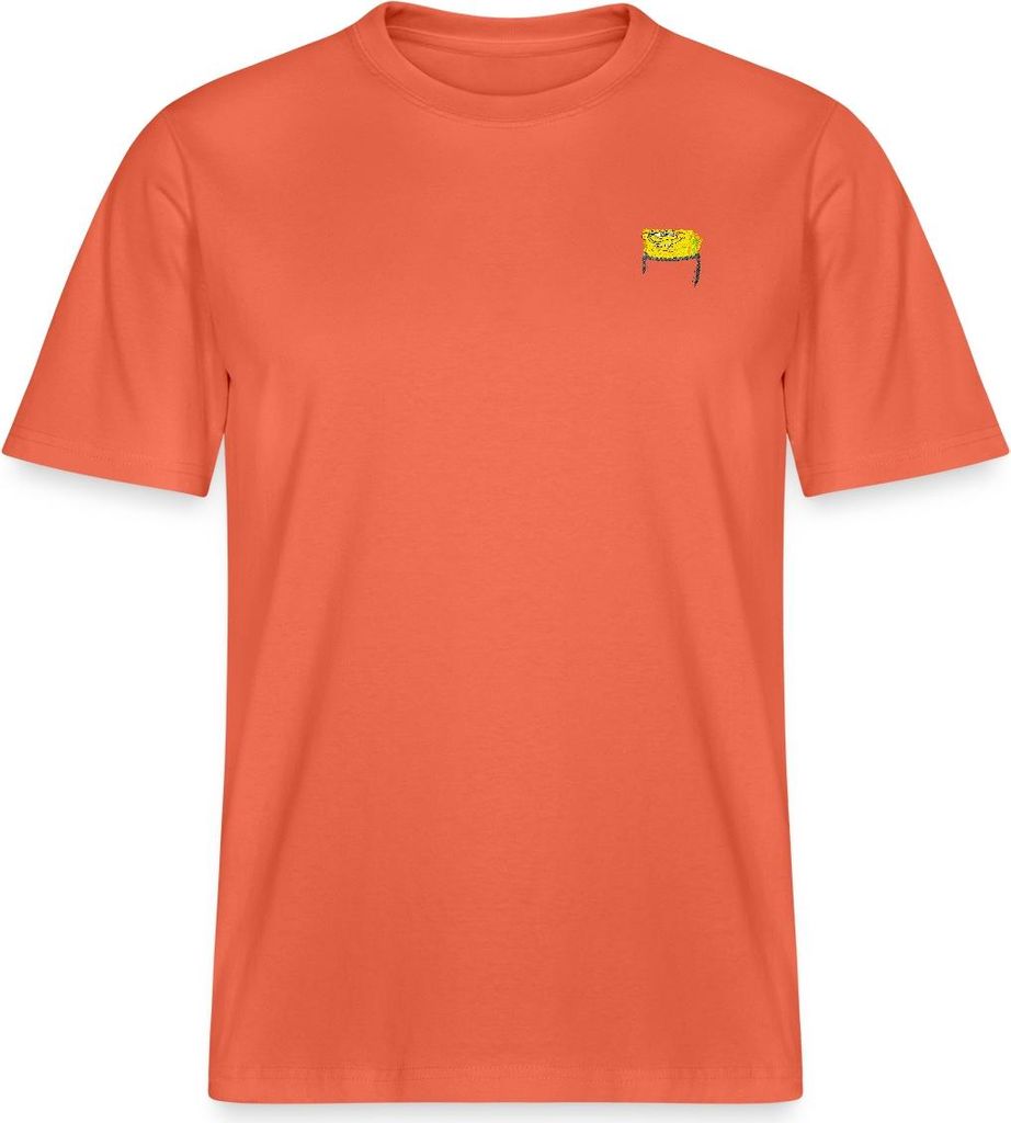 Spreadshirt SpongeBob Schwammkopf Stick Brustmotiv Relaxed Fit Uni T-Shirt, XXL, Hellrot