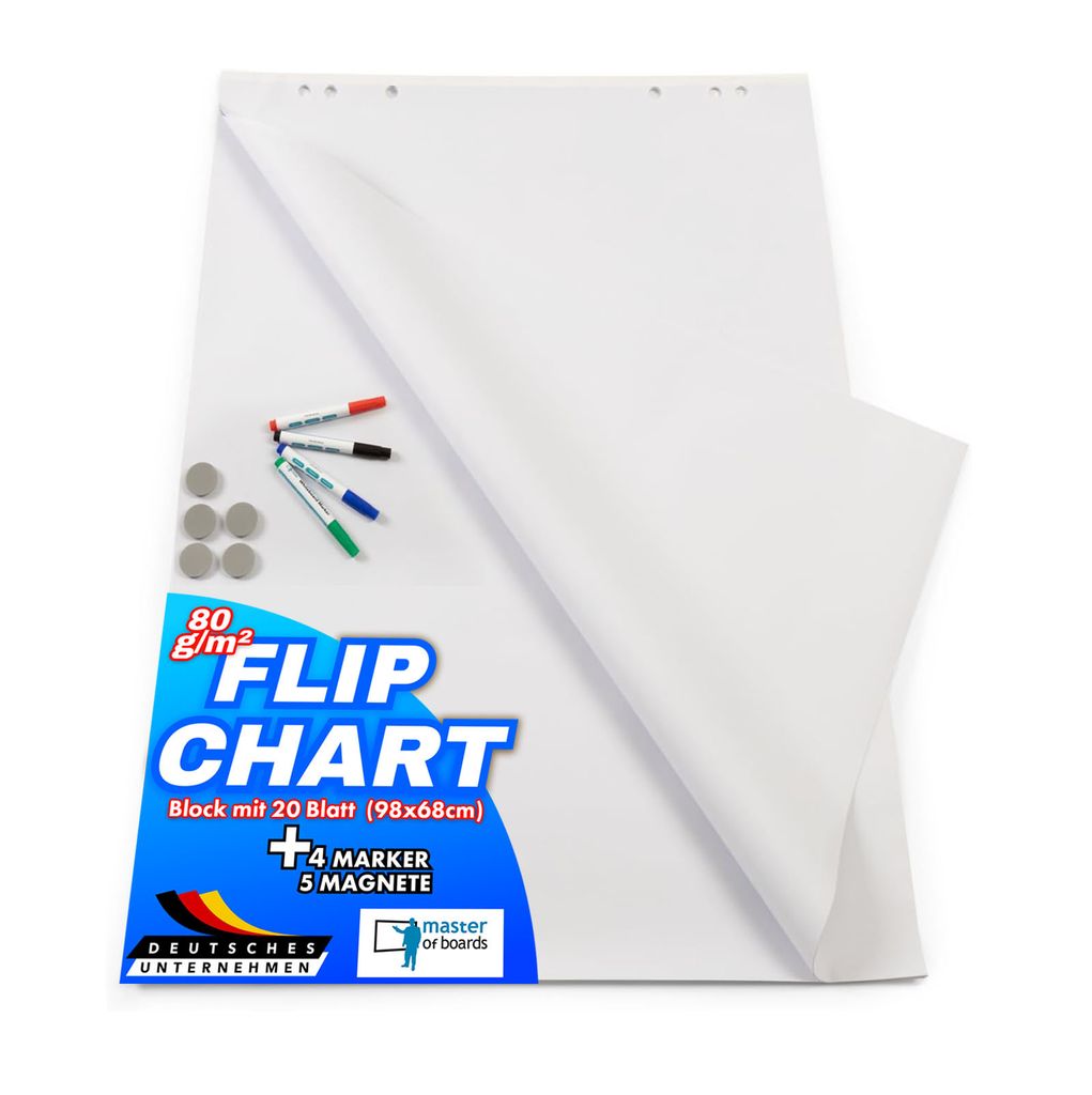 Flipchart Zubehör-Set Master of Boards Professionelles Präsentationszubehör