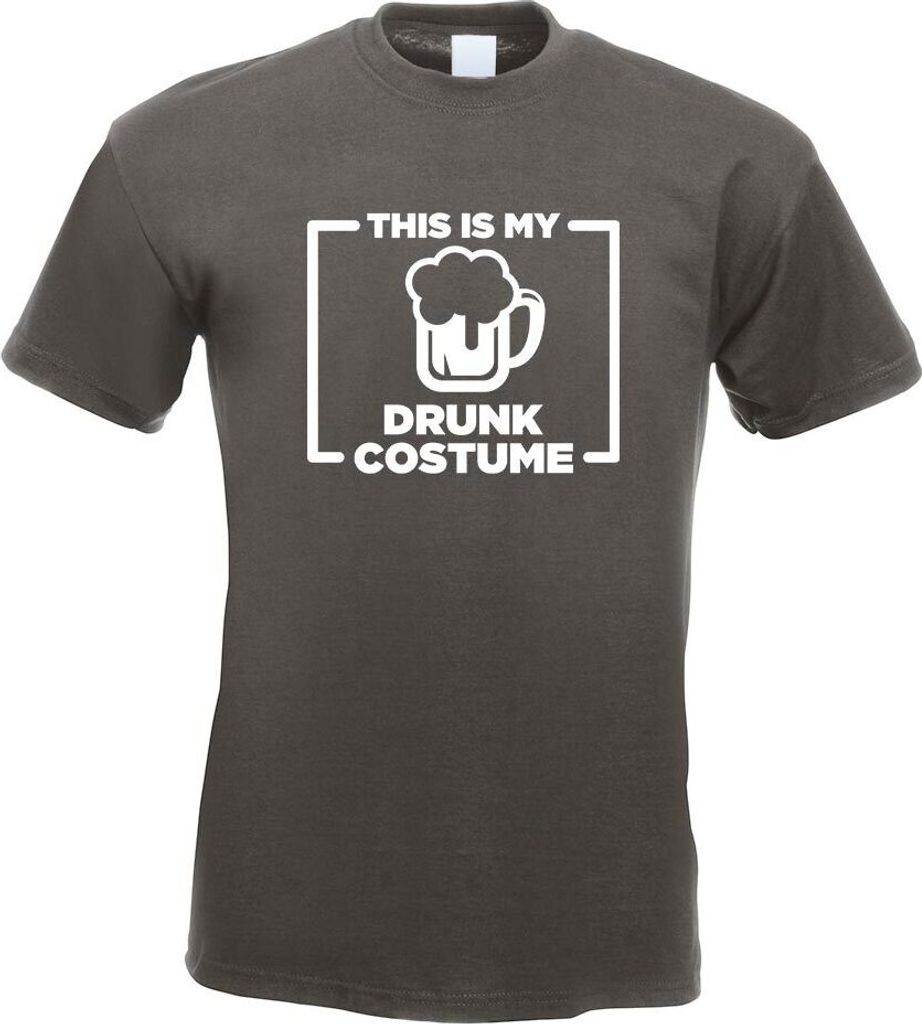 Kiwistar - T-Shirt - Graphit - This is My Drunk Costume Motiv Bedruckt Funshirt Design Print - mit Motiv Bedruckt - Funshirt Design - Sport - Freiz...