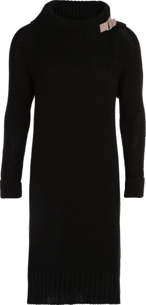 Knit Factory Jamie Strickkleid - Schwarz - 36/38