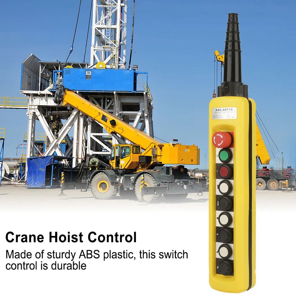 Télécommande pour Grue avec Arrêt d'Urgence Sécurisé et Boîtier en ABS - 6