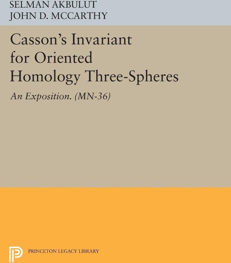 Casson's Invariant for Oriented Homology Three-Spheres