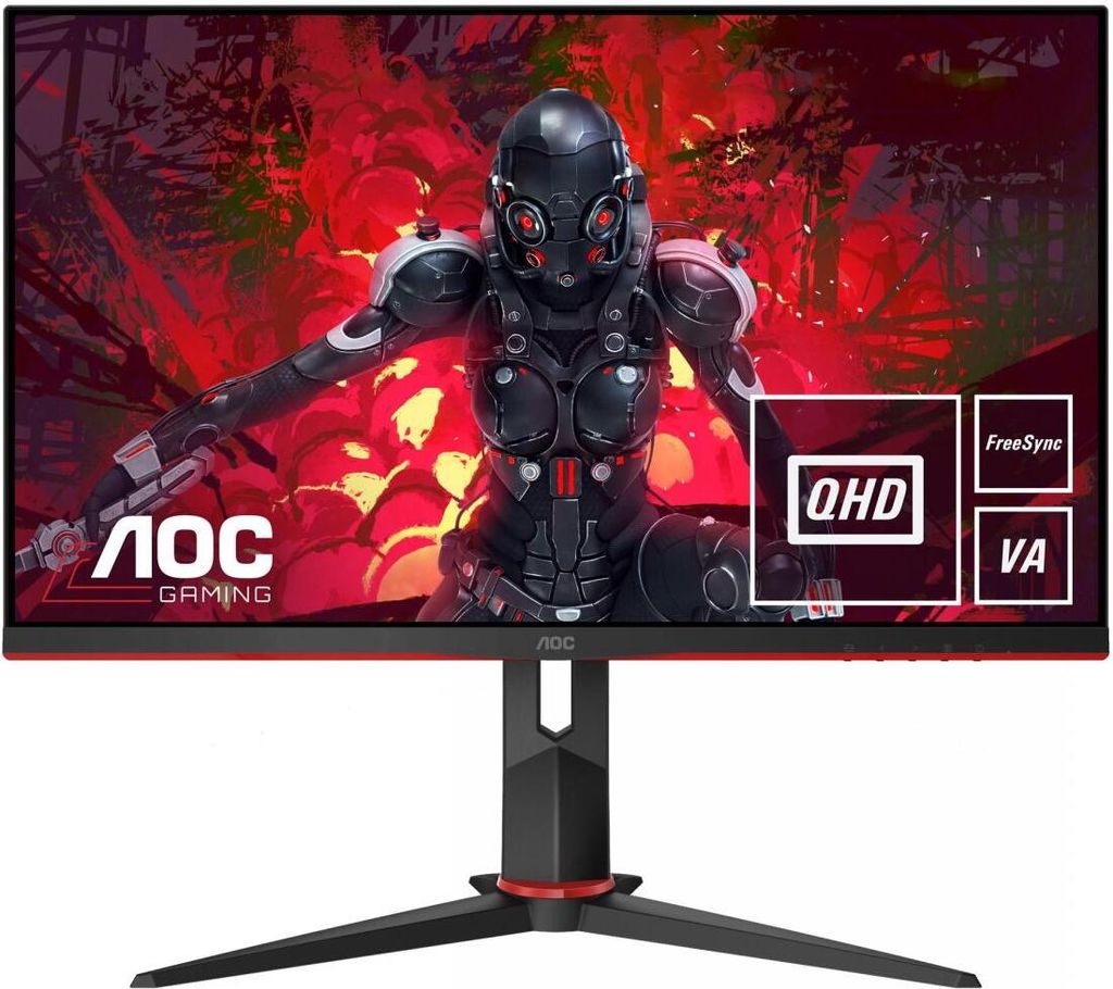 AOC Gaming Q27G2U/BK 27 Zoll QHD Gaming Monitor mit Low Input Lag, G-Menu, 6 Gam