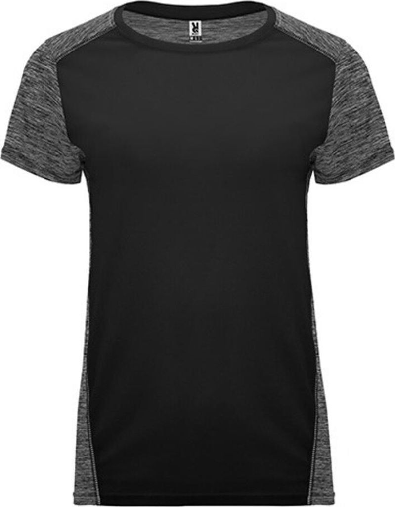 Roly - "Zolder" T-Shirt für Damen LT2944 (M) (Schwarz/Black Heather)