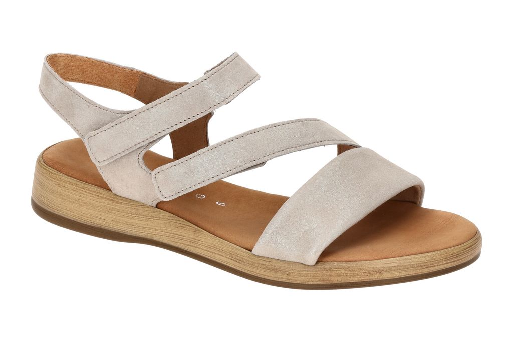 Gabor 62.733 Damen Sandalette - Riemchen Sandalen grau Elegant NEU