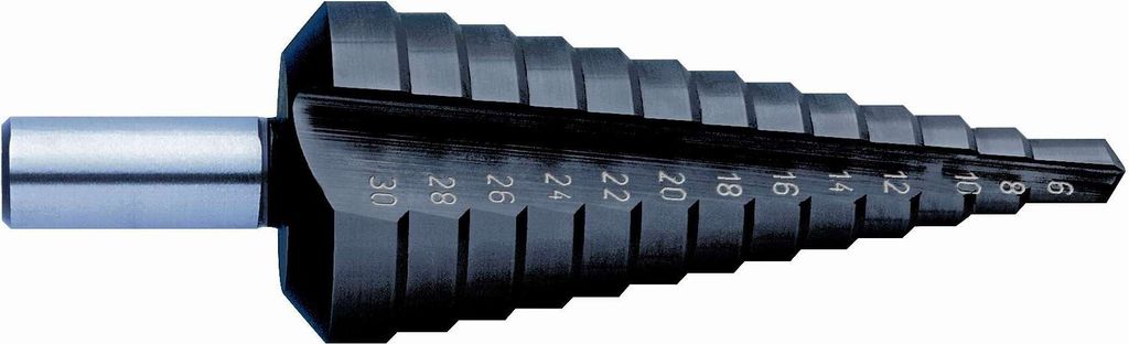 EXACT Stufenbohrer ROTASTOP, STB Spirale 6-30 mm TIAIN 7023