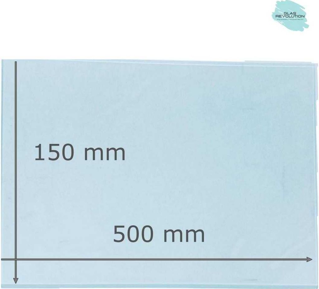 Glasplatte | Glasregal | Glasscheibe - satiniertes Glas - 6 mm Stärke - (183,97 EUR / qm - Mindestbfl. 0,25 qm - Kantenb 5,35 EUR / lfm.) - Viele ...