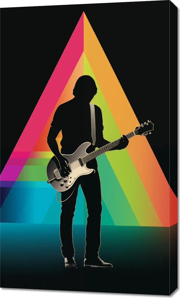 Relookez vos murs vides avec l'Image Guitare Prisme 60 x 100 cm Moderne