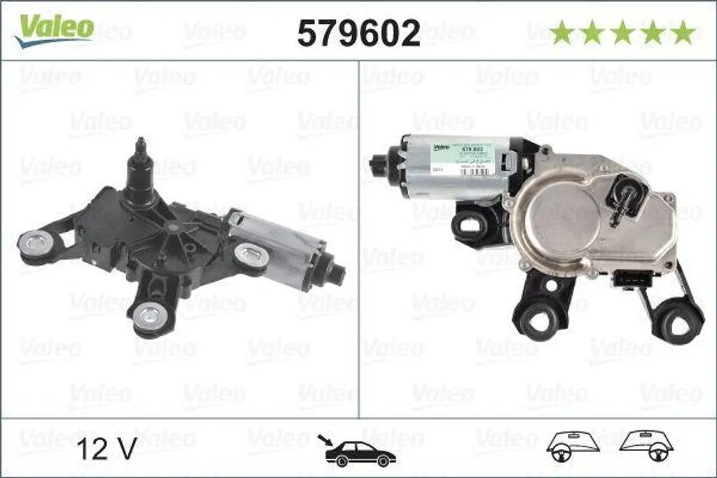 Moteur d'Essuie-Glace Arrière Audi A4 A6 - Pièce de Rechange Valeo OE