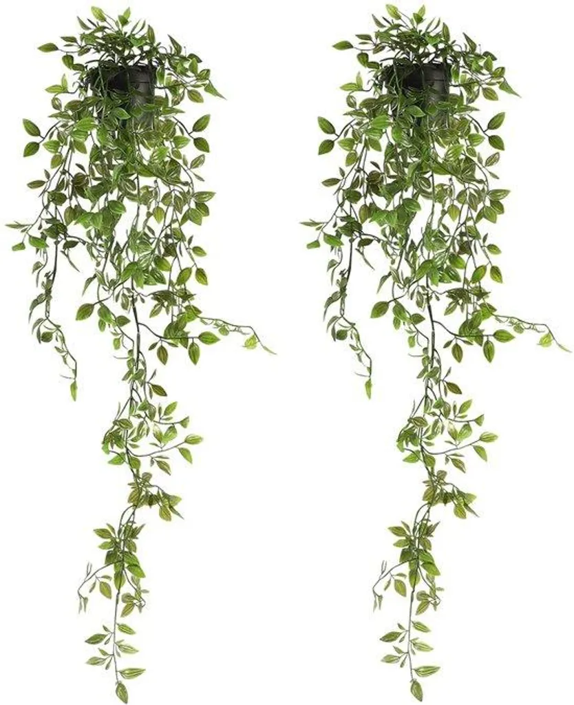 Plantes artificielles pour balcon et salle de bains lot de 2 suspensions