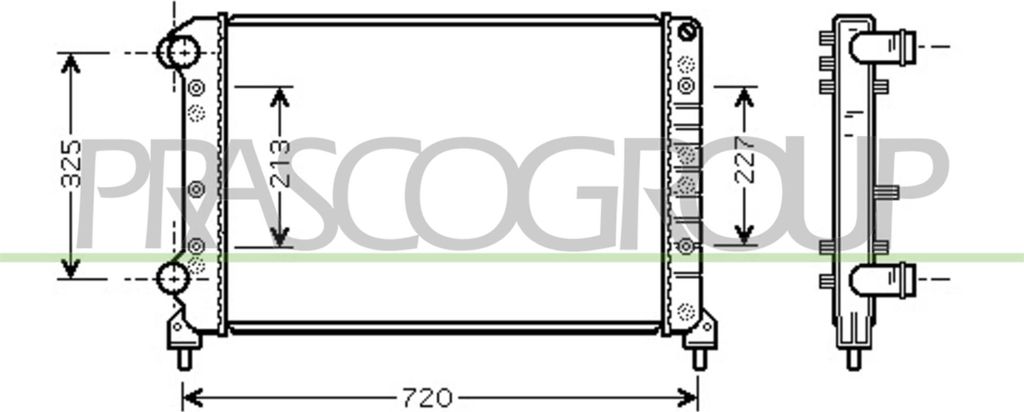 PRASCO FT908R002 - OE 46749005 Kühler, Motorkühlung für Doblo