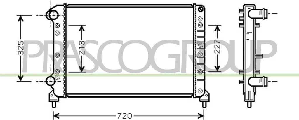 Radiateur moteur Fiat Doblo : Remplacez votre OE 46749005 avec PRASCO