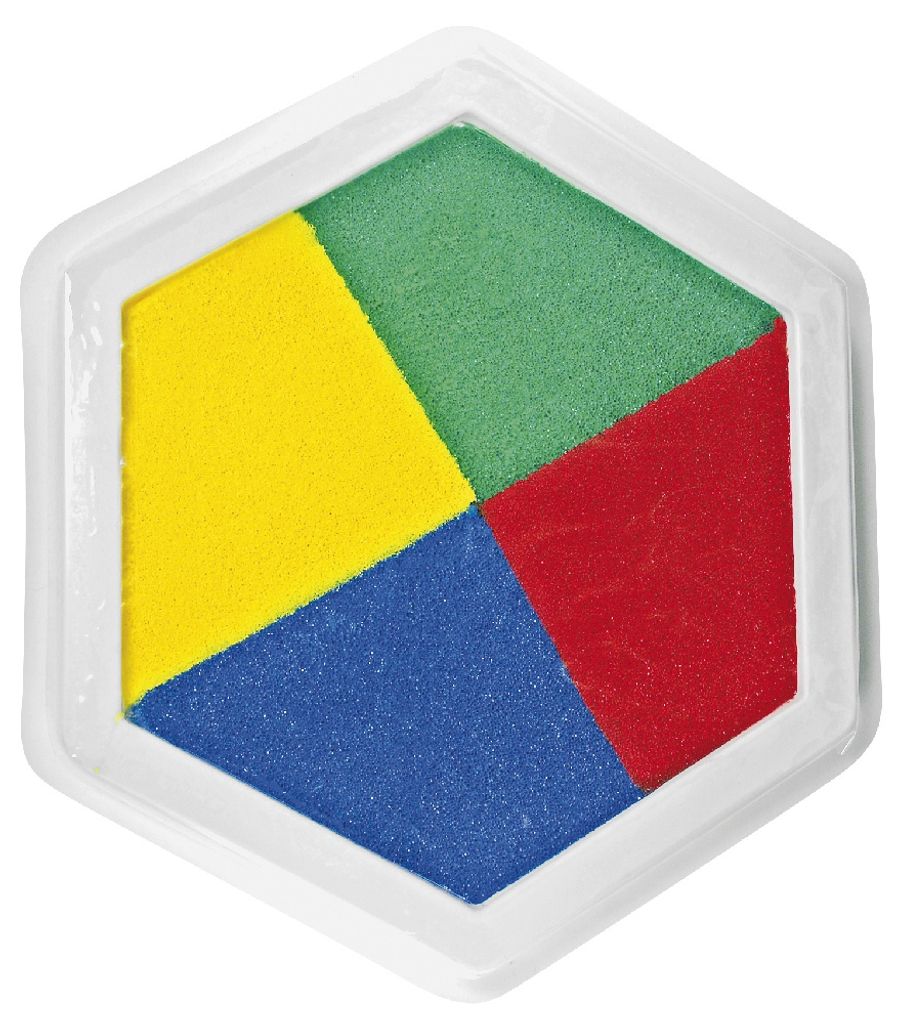EDUPLAY 220-023 Riesenstempelkissen, Multicolor, 4 Farben, bunt