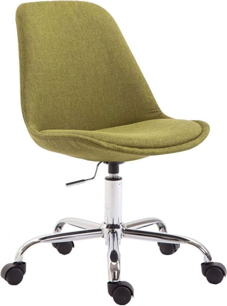 Bürostuhl Toulouse Stoff grün höhenverstellbar Leichtlaufrollen 136 kg 48x54x81-91 cm