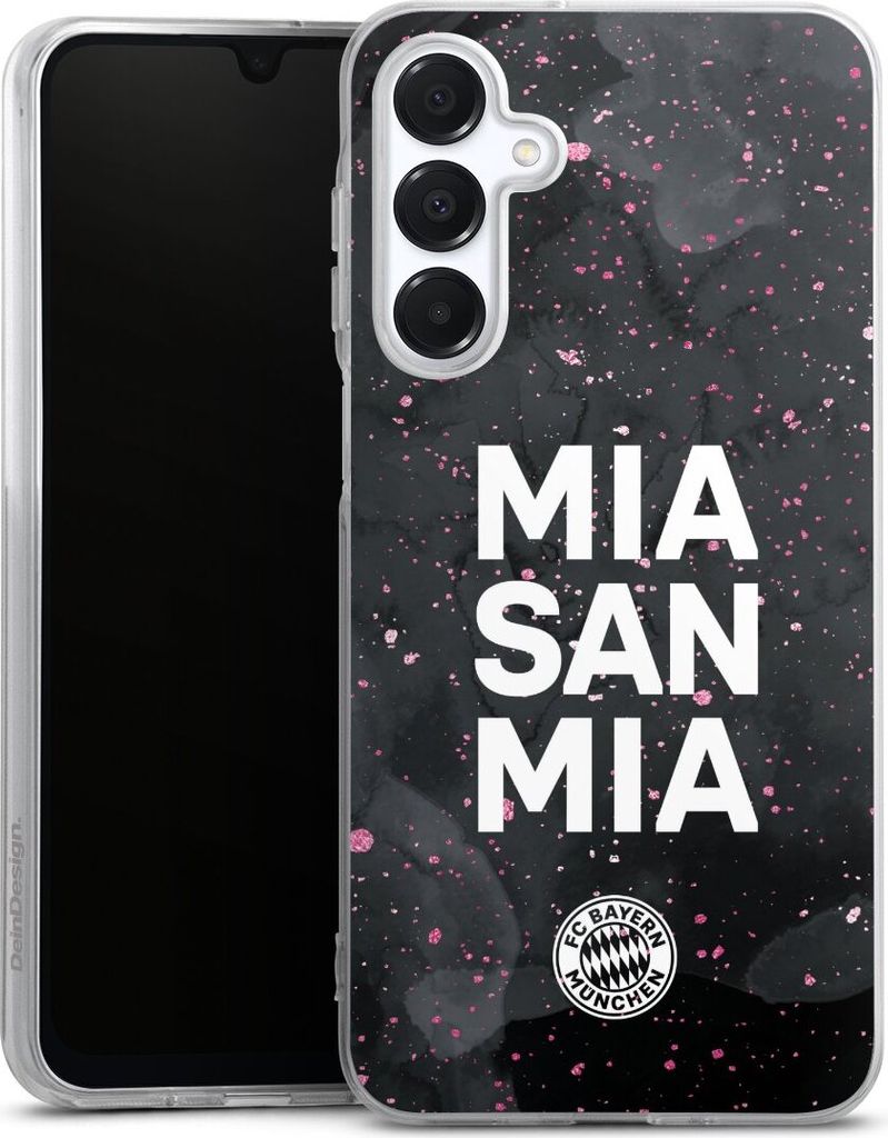 DeinDesign Handyhülle für Samsung Galaxy A16 4G Silikon Hülle Case Smartphone Schutzhülle FC Bayern München Mia San Mia Girl Style