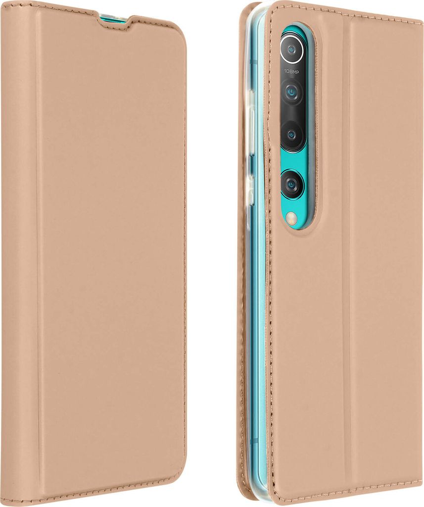 Klappetui mit Kartenfach & Standfunktion Xiaomi Mi 10/Mi 10 Pro – Rosegold