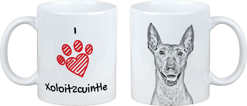 Mexikanischer Nackthund, Xoloitzcuintle, Xolo, Tepeizeuintli - Tasse mit Hund, entzückende Tasse mit Grafik, Geschenk mit Ihrem Foto von der Marke...