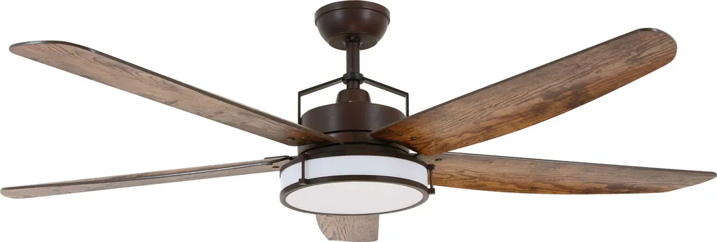 Ventilateur de plafond 158 cm Louisville Bronze LED moteur silencieux
