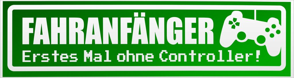 Kiwistar Fahranfänger - ohne Controller invertiert Magnetschild Schild magnetisch - 20cm Grün - reflektierend - Magnetfolie für Auto PKW Kfz