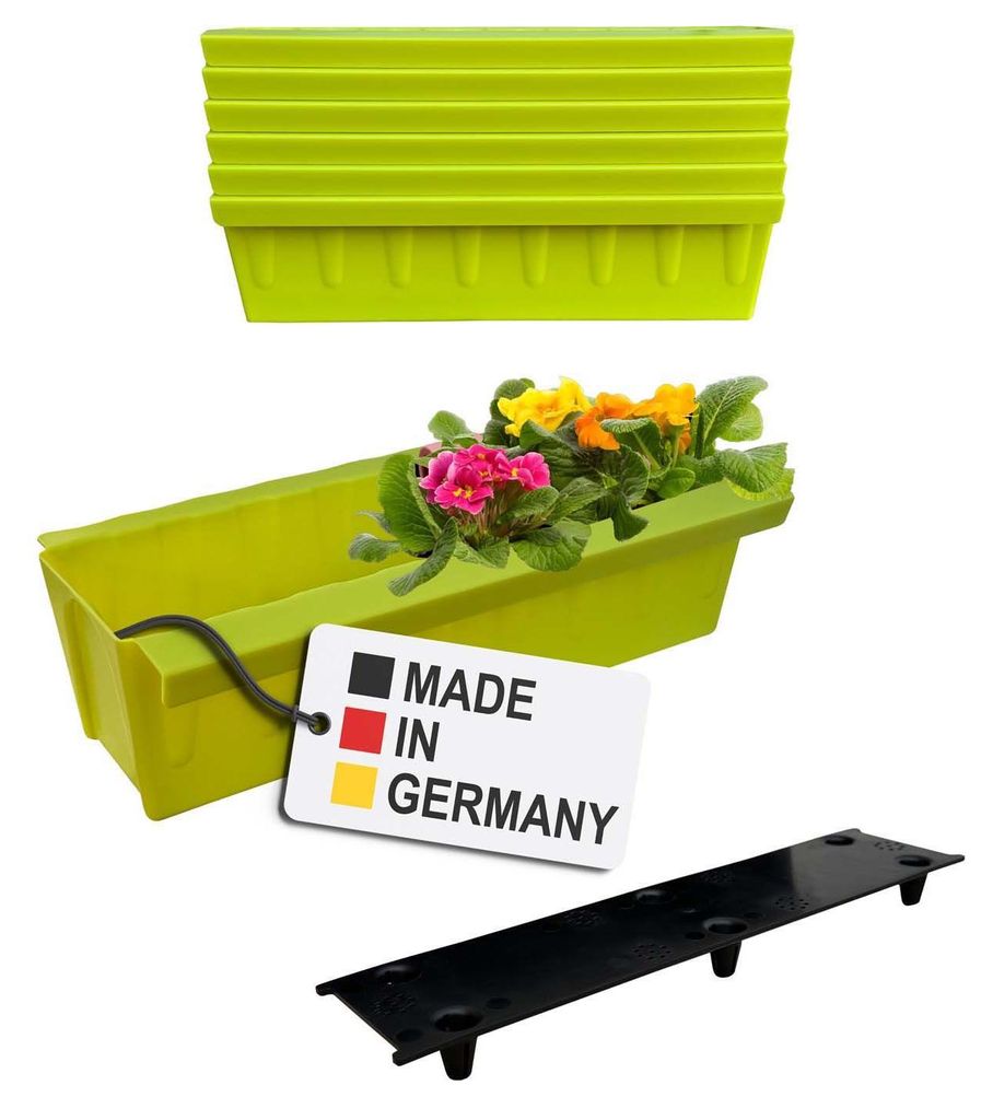 BURI 6 Euro-Paletten Blumenkästen-Einsätze inkl. Produktbild 