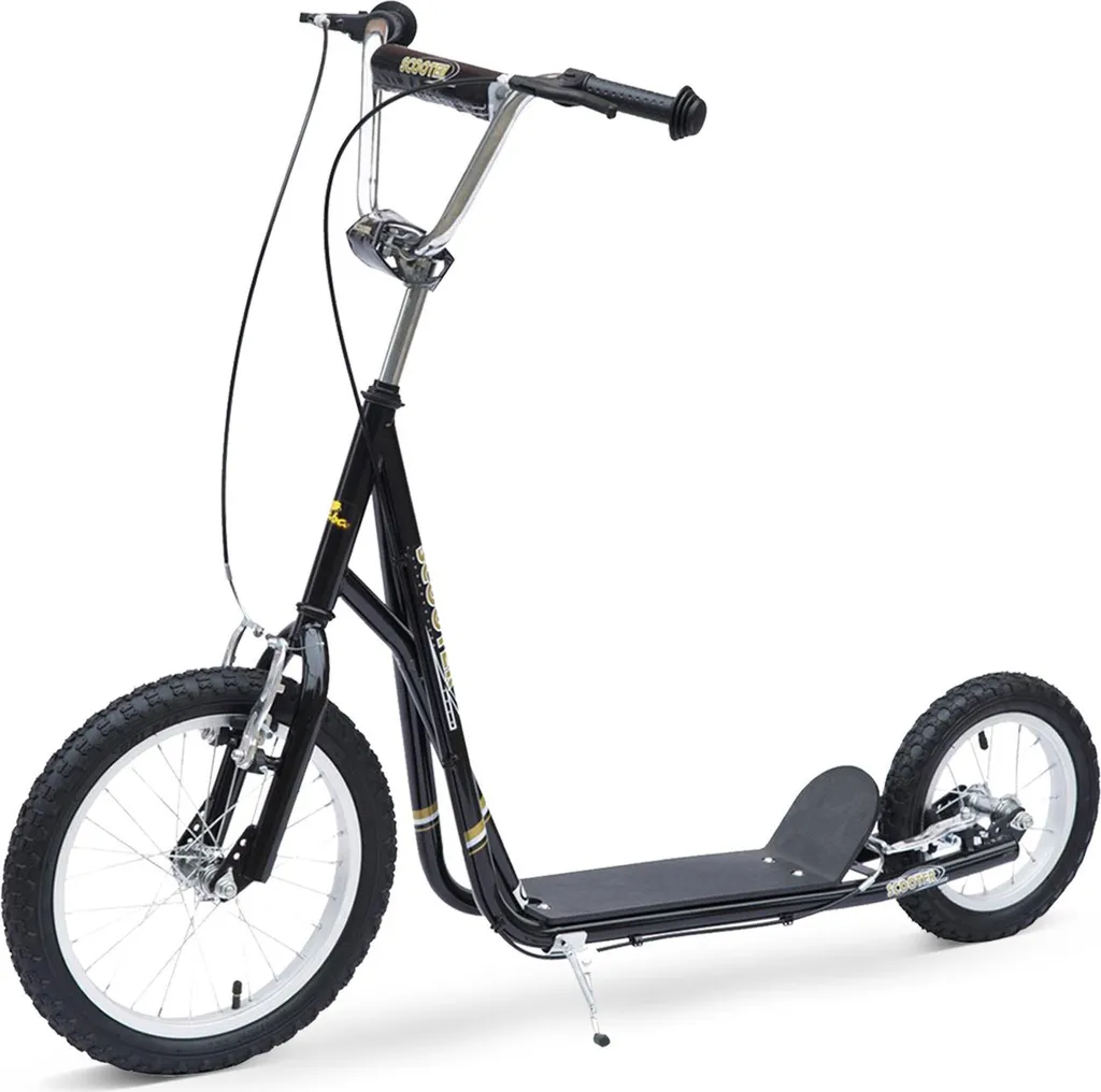 Patinette Vélo Enfant et Adulte avec Guidon Réglable et Freins V-Brake