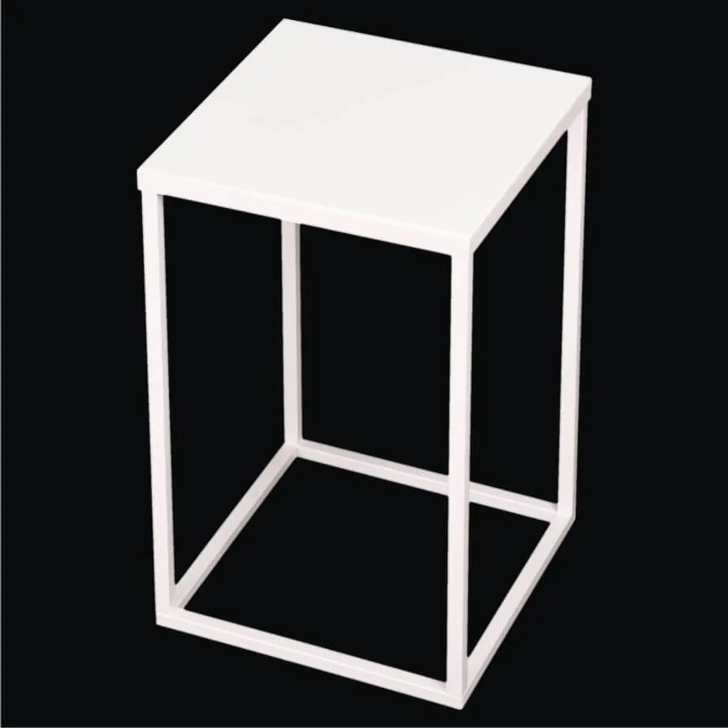 Étagère Porte-Fleur en Métal Robuste Style Loft pour Petite Surface Or