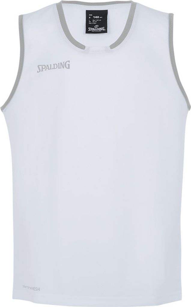 Spalding Move Basketballtrikot Kinder - Weiß / Silber | Größe: 116