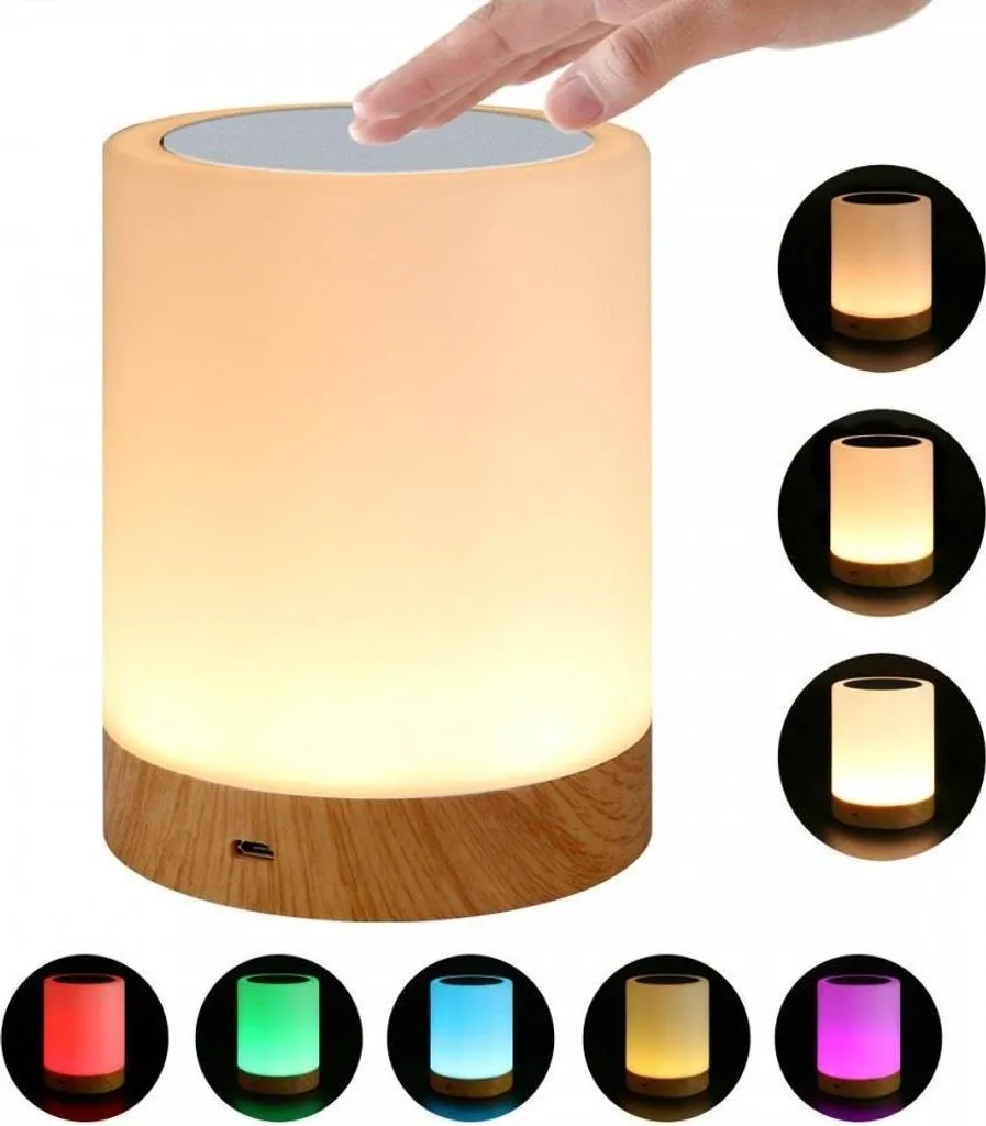 Dites adieu aux câbles : Lampe tactile sans fil Techly RGB rechargeable