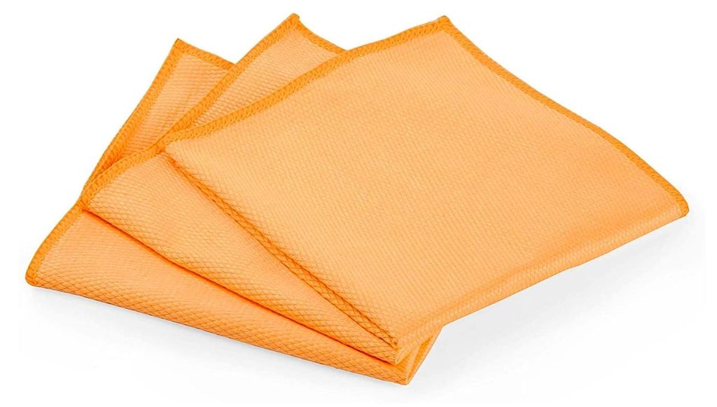 Mikrofasertücher für Gläser | 3er Set 40x40 cm | Geschirrtücher und Fenstertücher streifenfrei | Glaspoliertücher