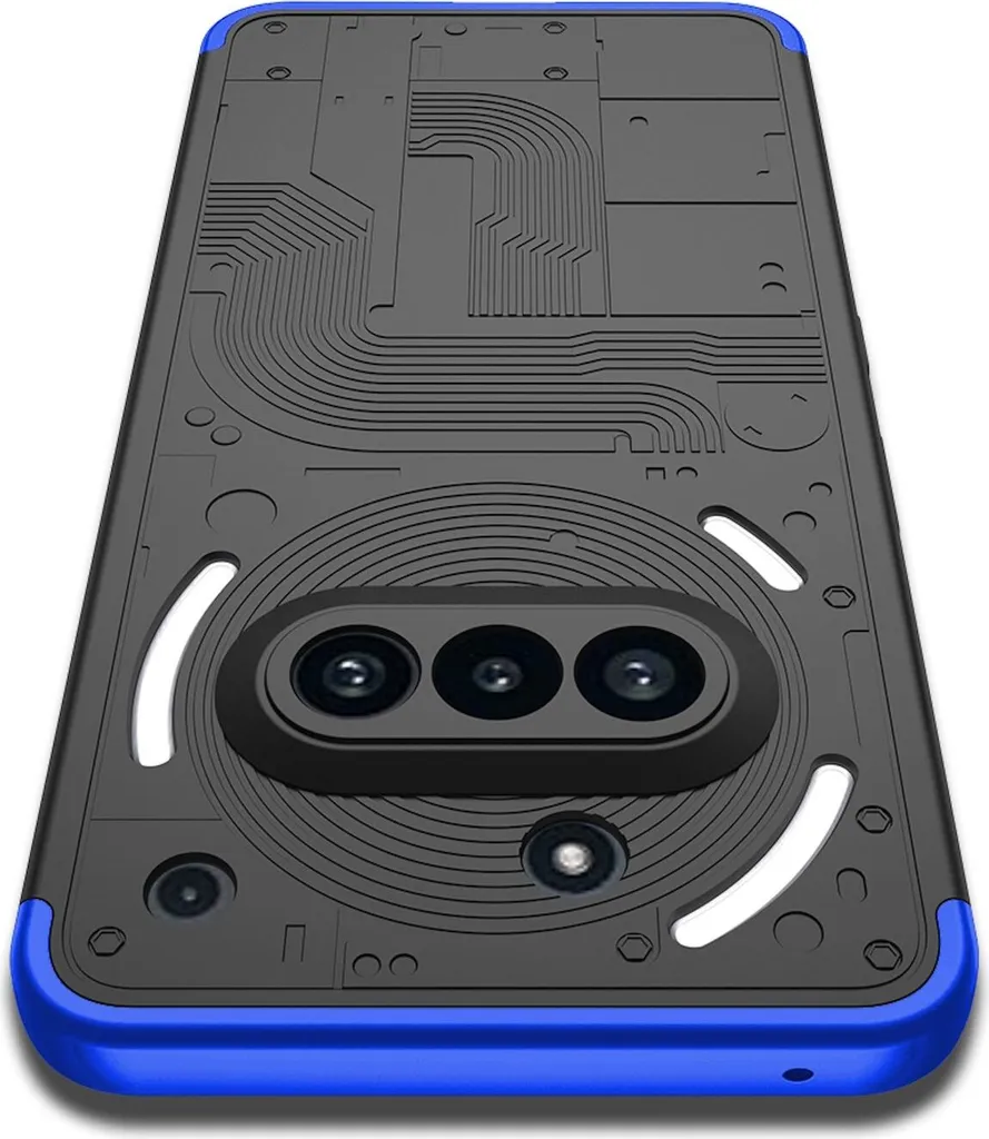 Custodia GKK Nothing Phone 3a Blu: Raffinatezza e Sicurezza Totale - 2