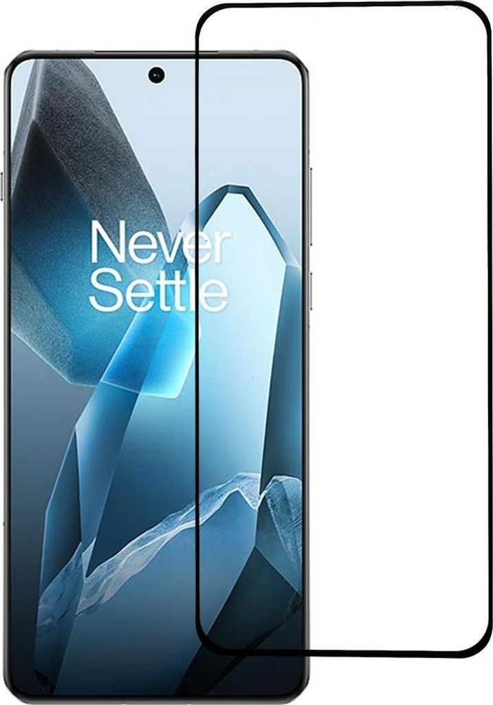 OnePlus 13 Displayschutz - Full-Cover Panzerglas - Schwarz