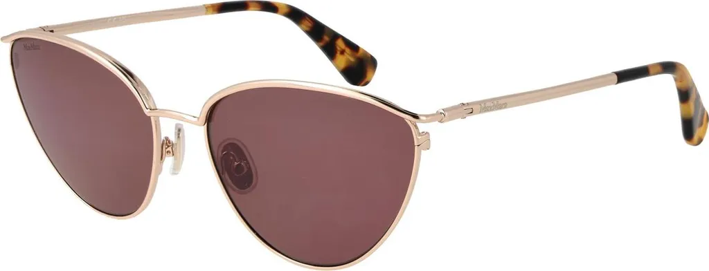 Max Mara MM0044 53E Lunettes de soleil dorées verres 56mm haute qualité