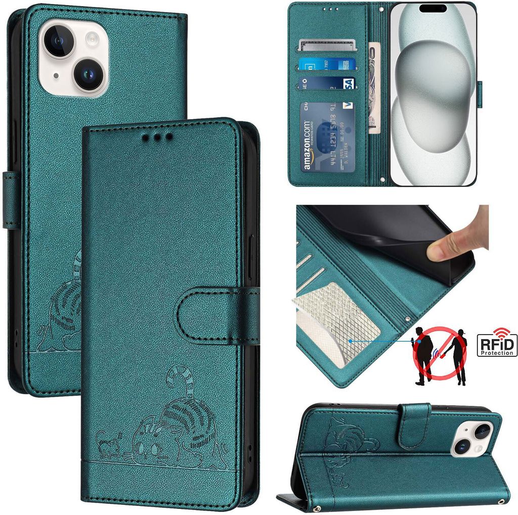 Etui en cuir pour iPhone 13 Mini, étui Flip avec fonction Image du produit 