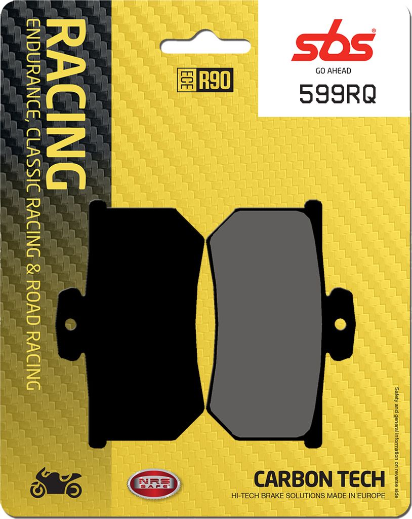 Bremsbelag SBS 599RQ (Satz pro Scheibe) Road Racing Carbon Tech