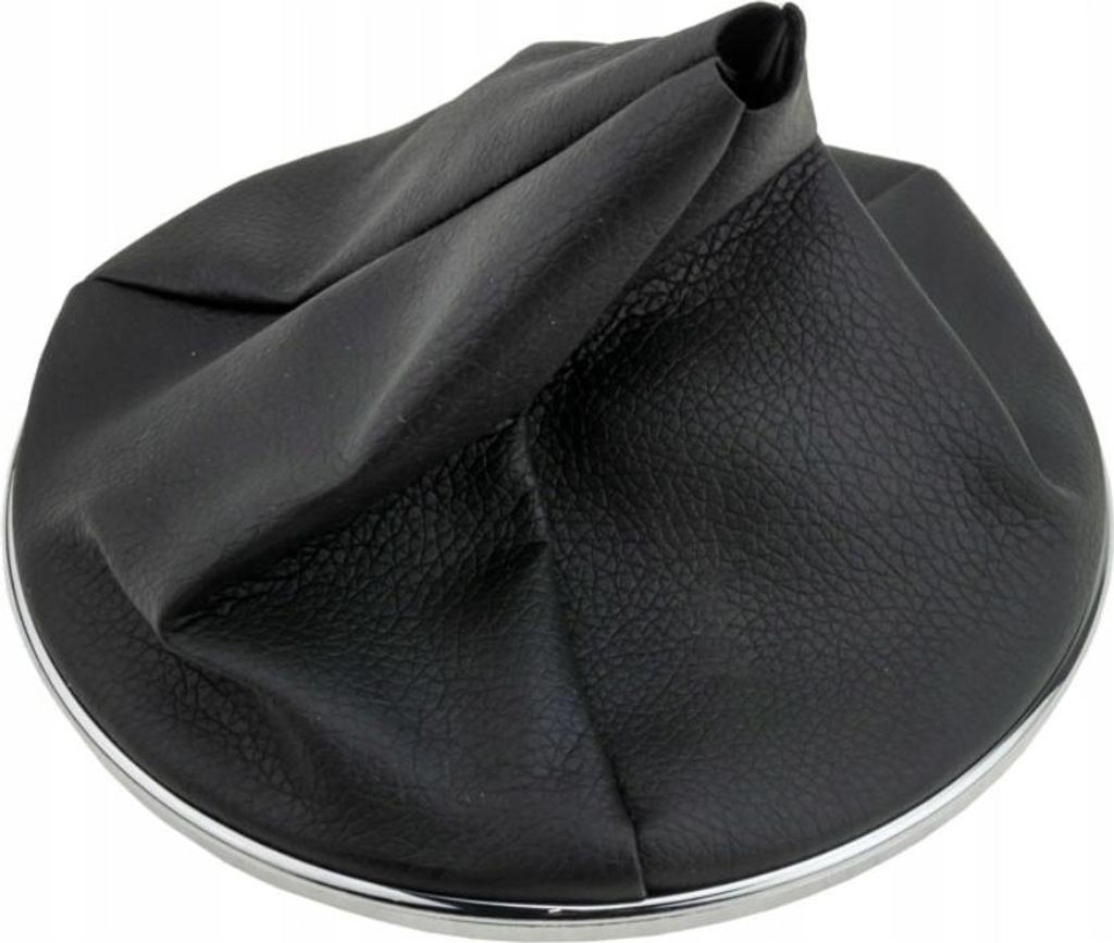 Schalthebelmanschette, Fiat 500 500C, Schwarz, Mit Chromrahmen