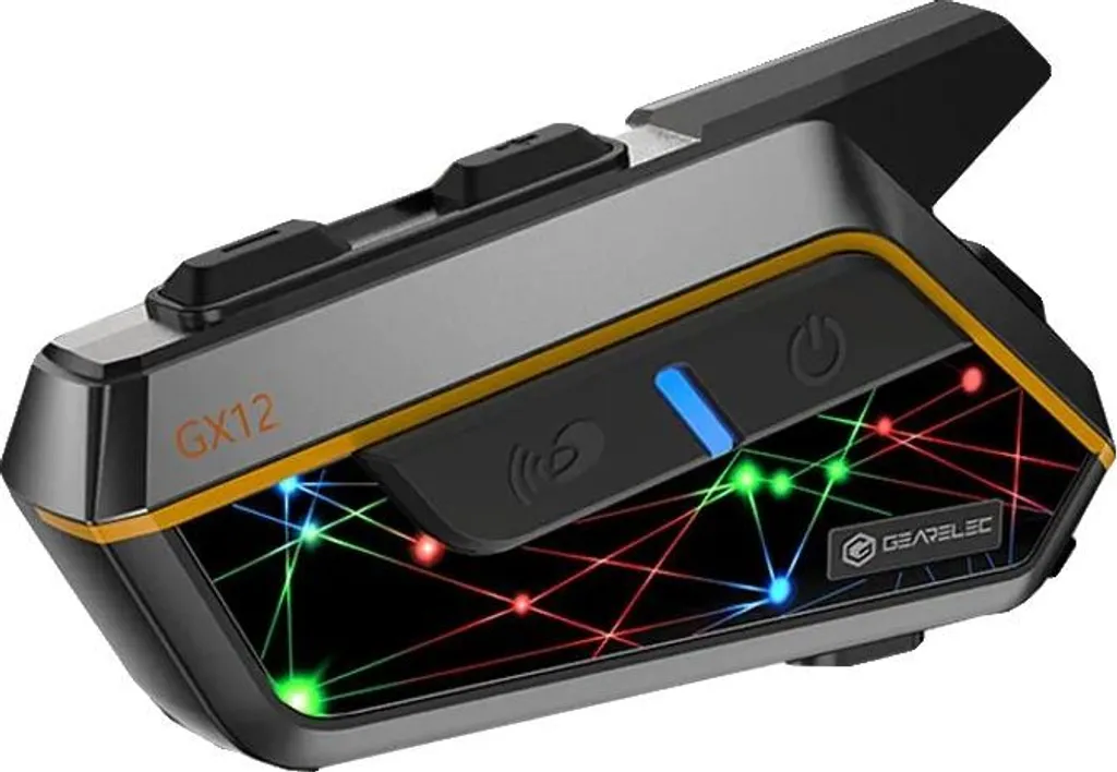 Kit Oreillette Intercom Bluetooth pour Casque Moto - Système 10 Voies