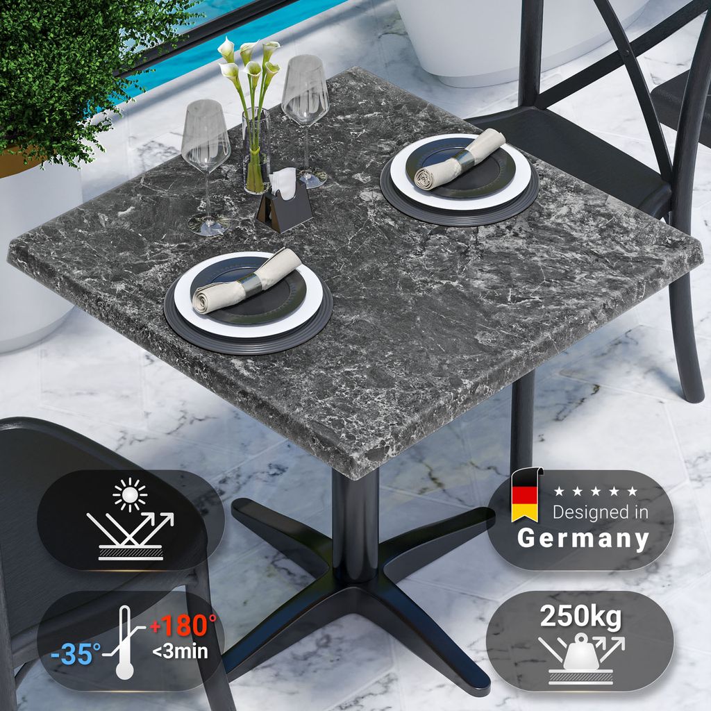 JAMAIKA | Bistro Außen Tischplatte | B:T 60 x 60 cm | Produktbild 