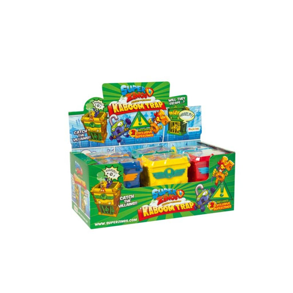 Superzings 22180007 - Kaboom Trap 1 Display (6 Stück)