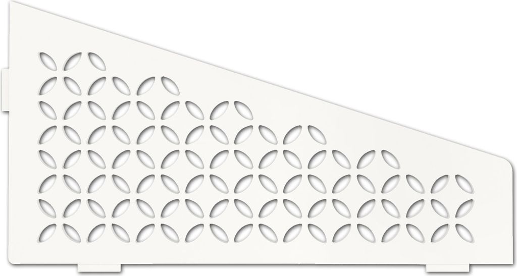 Schlüter SES3D5MBW-E-S3 Repose Floral 62x295x154mm Blanc Image du produit 