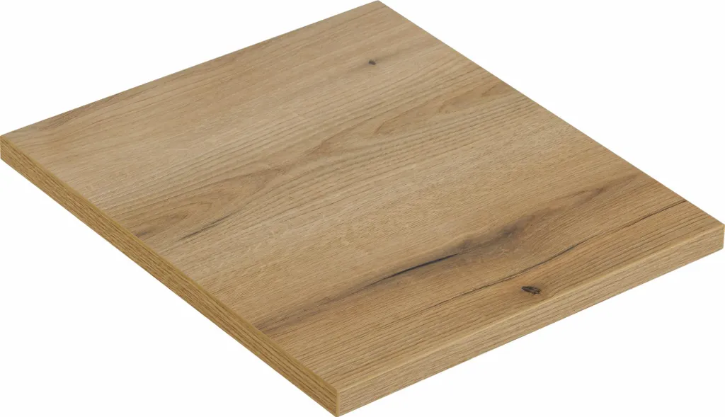 Plan de travail de salle de bain 50cm effet bois chêne Evoke