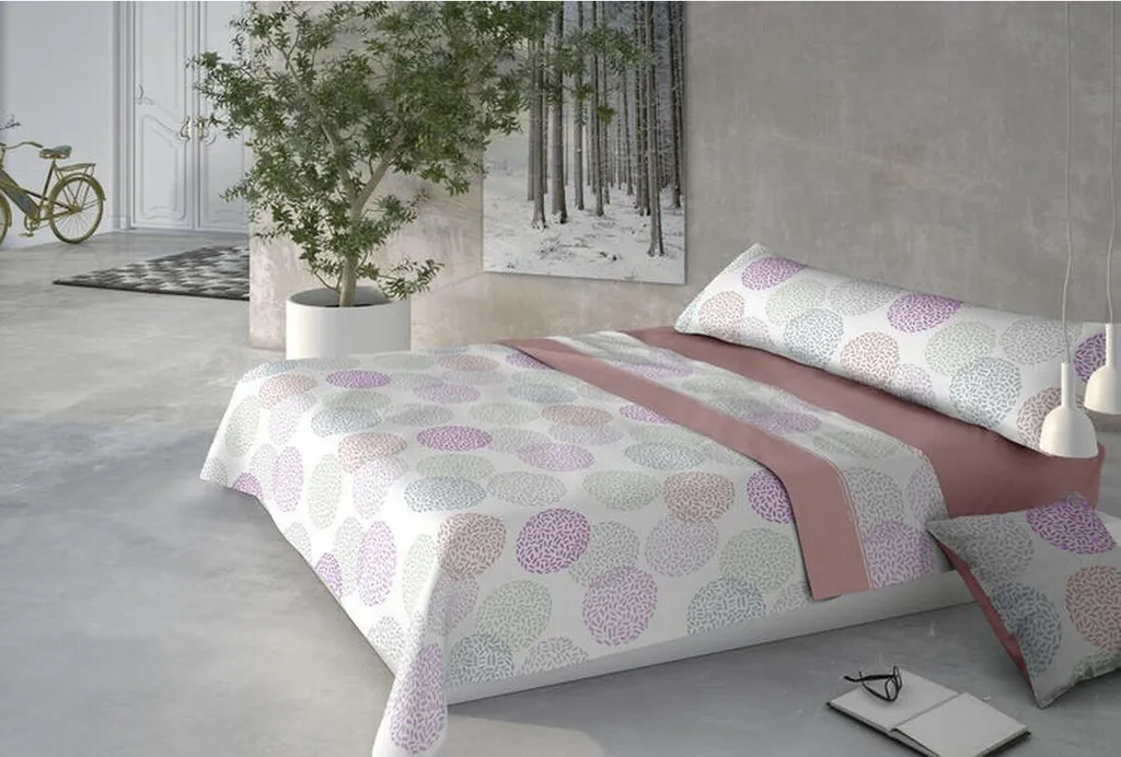 Housse de couette 135x200 cm Pierre Cardin Doris Rose - Parure Chic