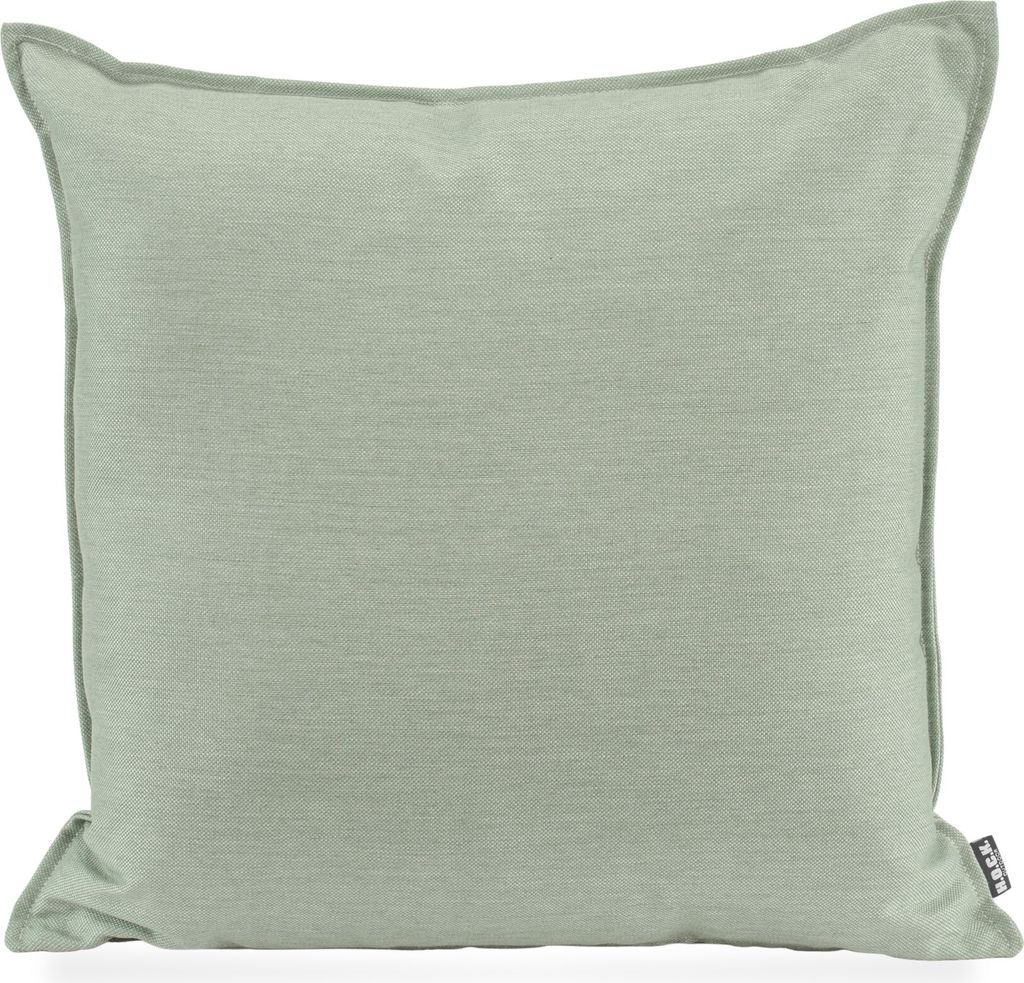 H.O.C.K. - AGORA Pamela Outdoor Kissen 50x50cm lindgrün sage mit Biese col. 20081