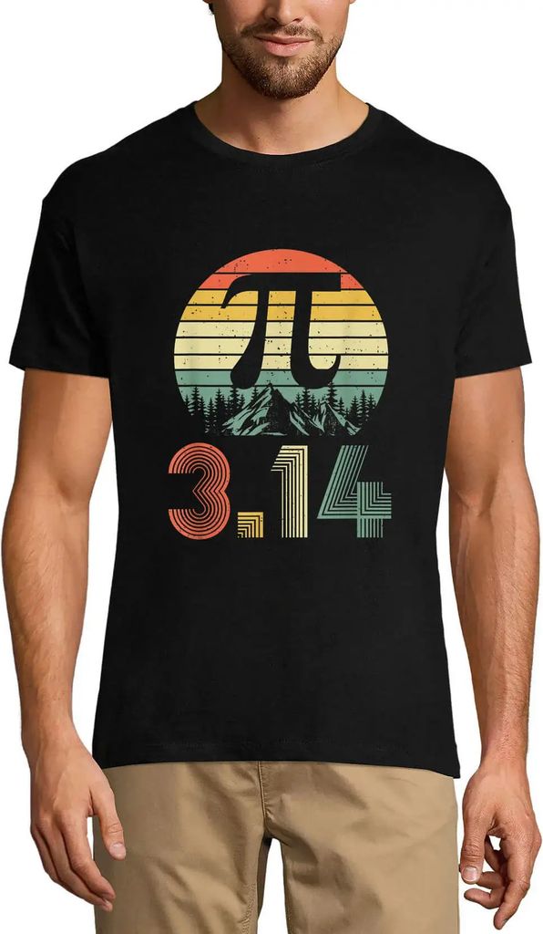 Herren Grafik T-Shirt Retro pi Zahl 314 Mathe-Liebhaber – Retro Pi Number 314 Math Lover – Öko-Verantwortlich Vintage Jahrgang Kurzarm Lustige...