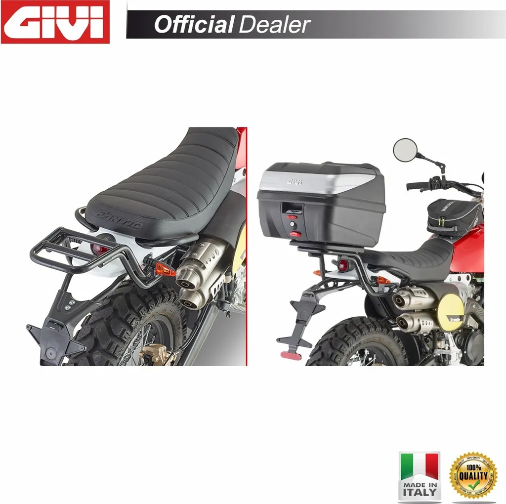 Supporto Bauletto GIVI SR9150 Fantic Caballero Scrambler Nero Lucido