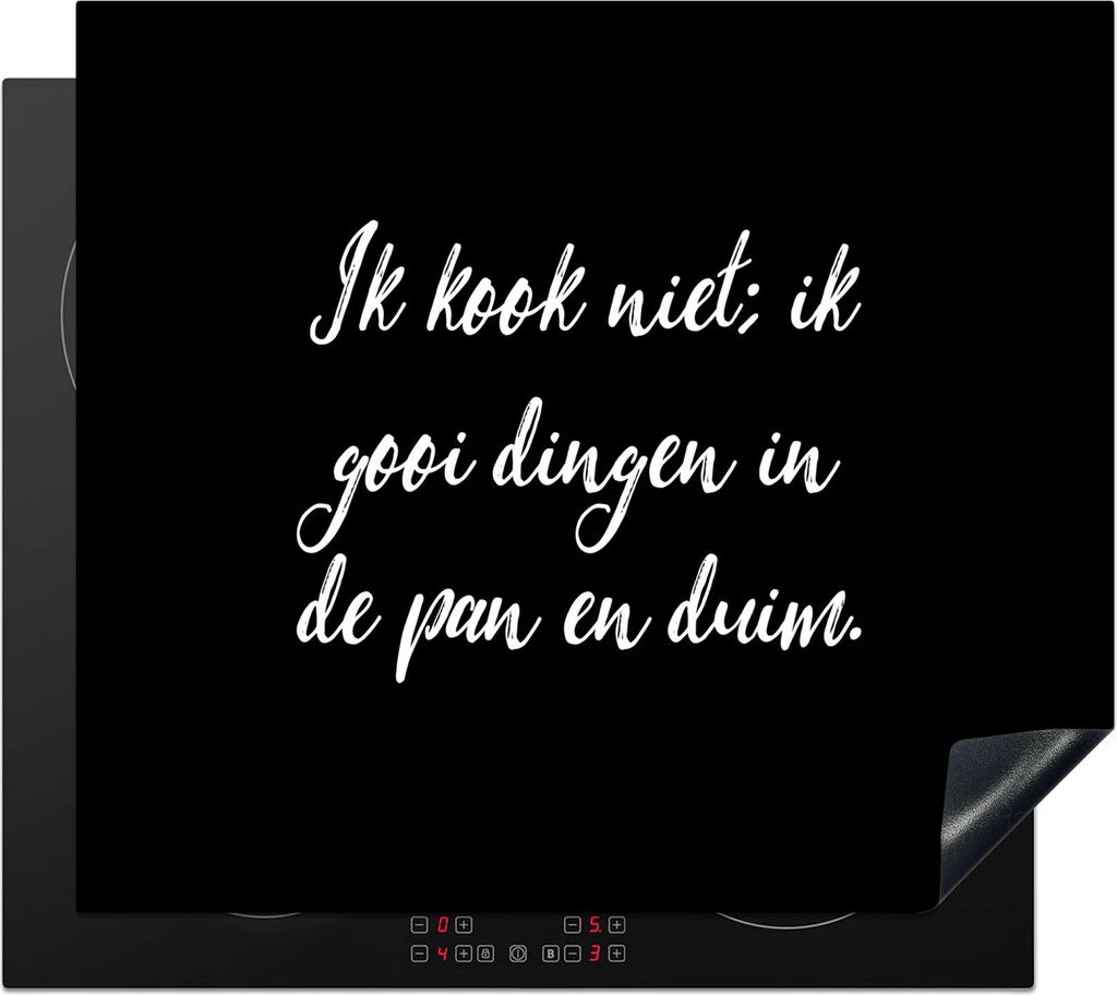 KitchenYeah Herdabdeckplatte Ich koche nicht - Sprichwörter - Kochen - Humor - Zitate , 58x51cm, Küche Deko, Glaskeramikkochfeld Herdabdeckung,...
