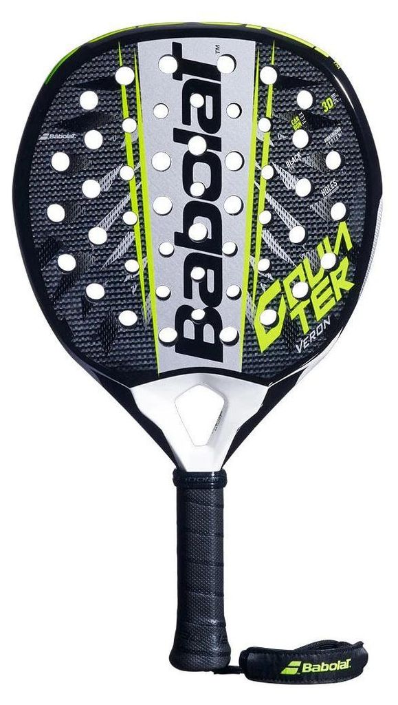 Babolat Counter Veron 2.6, Schwarz, Gelb, Grau, Karbon, EVA (Äthylen-Vinylazetat), Unisex, Schwer, 38 mm, 365 g