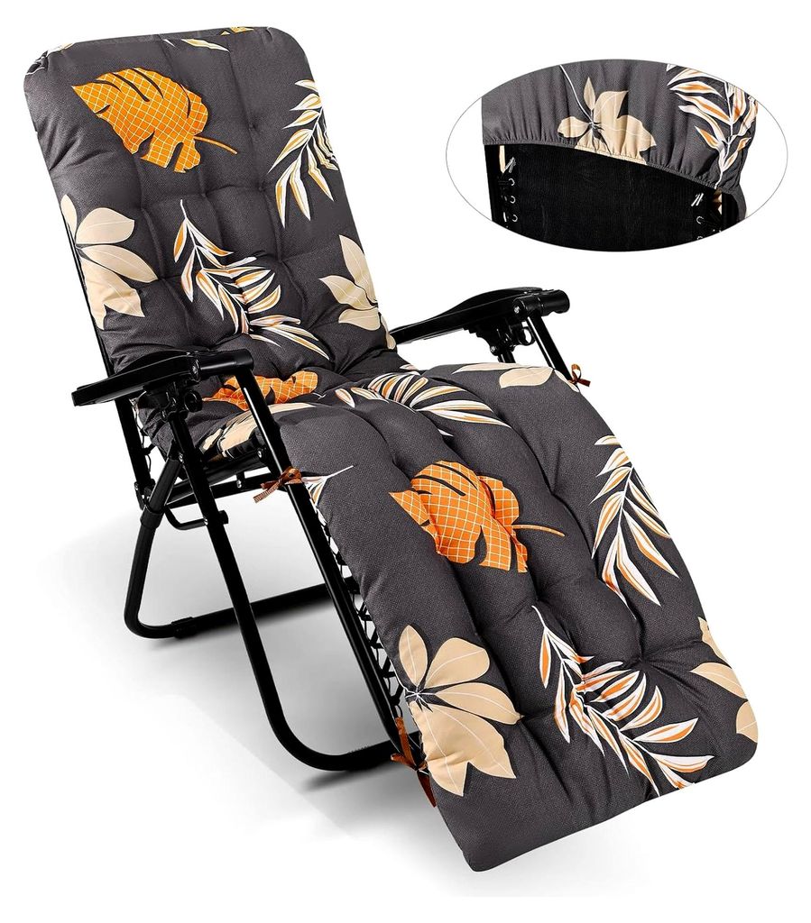 Liegenauflage für Gartenliege 170x53x8 cm mit Einstellband