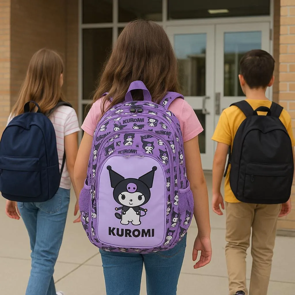 Sac à dos 4 compartiments 16 pouces Kuromi Violet Majewski St.Majewski - 7