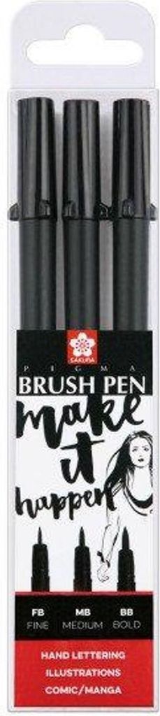 Sakura | Pigma brush lettering set 3pcs
