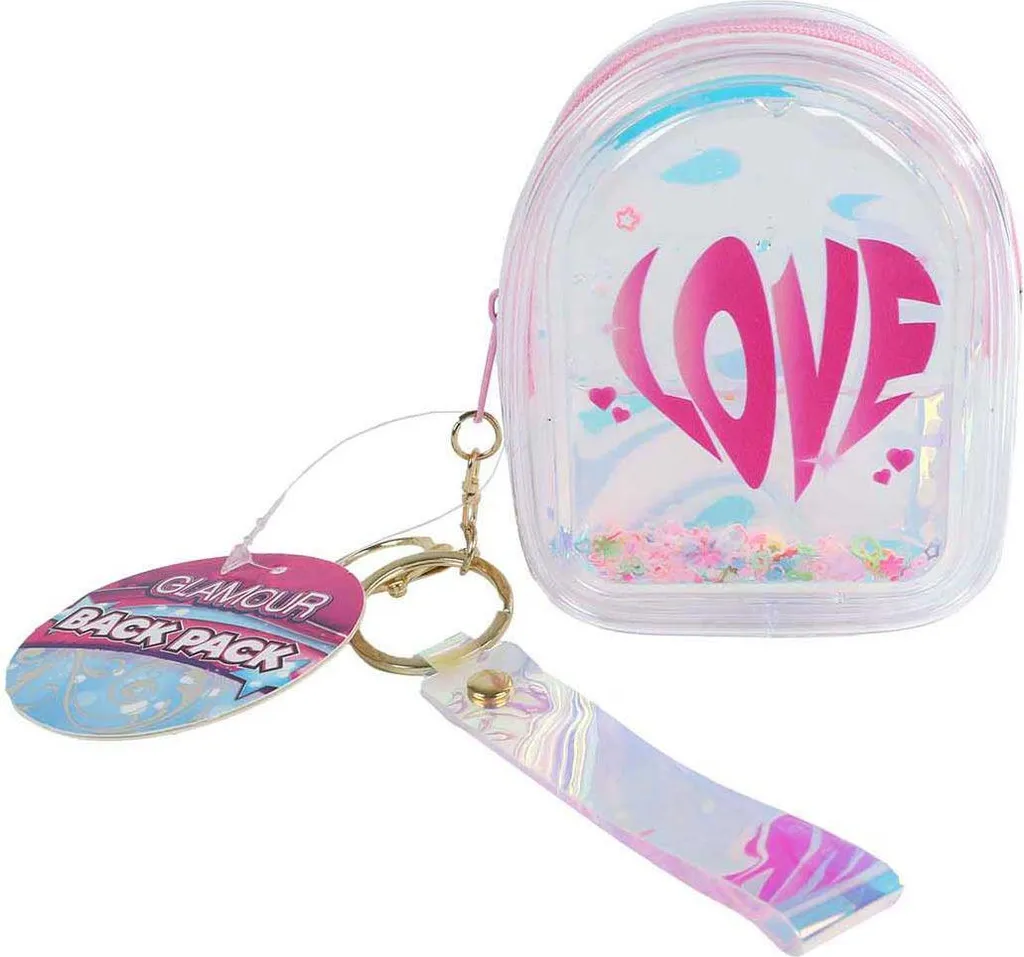 Zaino Portachiavi Olografico Resistente | Organizer Mini per Viaggio